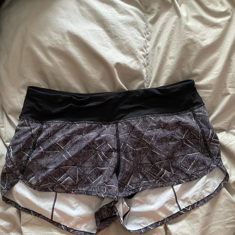 Lulu Black and Gray Women's Shorts